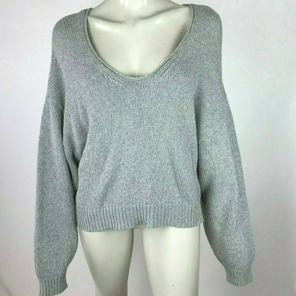 Free People Sweaters - Free People Balloon Sleeve Sweater V-neck Pullover